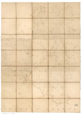 Calhoun County Arkansas 1865 - Old Map Reprint