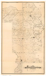 Prairie County Arkansas 1892 - Old Map Reprint