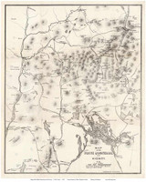 White Mountains 1872 - Cavis - Old Map Custom Print New Hampshire Specials
