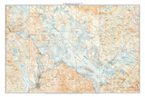 Lake Winnipeasukee, including Winnisquam and Wentworth 1928 - Custom USGS Old Topo Map - New Hampshire