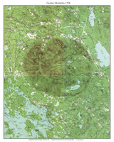 Ossipee Mountains 1958 - Custom USGS Old Topo Map - New Hampshire