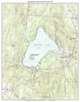 Spofford Lake 1984 - Custom USGS Old Topo Map - New Hampshire