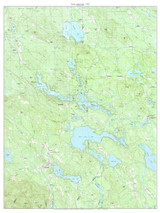 Seven Lakes Area 1983 - Custom USGS Old Topo Map - New Hampshire