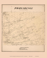 Providence, New York 1866 - Old Town Map Reprint - Saratoga Co.