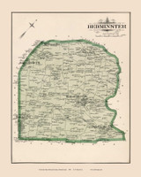Bedminster, Pennsylvania 1891 - Old Map Reprint - Bucks County