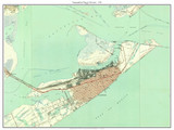 Galveston 1943 - Custom USGS Old Topo Map - Texas Galveston 1943 - Custom USGS Old Topo Map - Texas