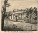 Mansion House, New York 1856 Old Town Map Custom Print - Schoharie Co.
