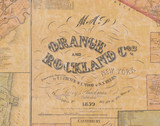 Map of Orange and Rockland Cos., New York 1859, New York 1859 Old Town Map Custom Print with Homeowner Names - Rockland Co.