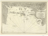 Casco Harbor and Bay-Small Point to Cape Elizabeth 1779 - Old Map Reprint - Maine Coastline