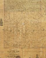 Post, Iowa 1872 Old Town Map Custom Print - Allamakee Co.