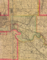 Grant, Iowa 1885 Old Town Map Custom Print - Polk Co.
