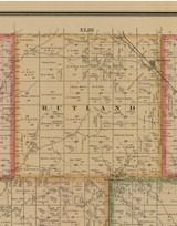 Rutland, Iowa 1884 Old Town Map Custom Print - Woodbury Co.