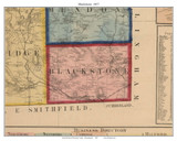 Blackstone Massachusetts 1857 Old Town Map Custom Print - Worcester Co. Blackstone Massachusetts 1857 Old Town Map Custom Print - Worcester Co.