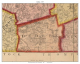 Dudley Massachusetts 1857 Old Town Map Custom Print - Worcester Co.