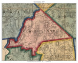 New Braintree Massachusetts 1857 Old Town Map Custom Print - Worcester Co.