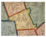 Paxrton Massachusetts 1857 Old Town Map Custom Print - Worcester Co.