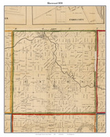 Sherwood, Michigan 1858 Old Town Map Custom Print - Branch Co.