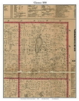 Burlington, Michigan 1858 Old Town Map Custom Print - Calhoun Co.