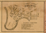 Okemos, Michigan 1859 Old Town Map Custom Print - Ingham Co.