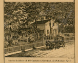 Residence of Charlotte A. Cleveland, Michigan 1859 Old Town Map Custom Print - Ingham Co.