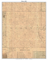 Sebewa, Michigan 1861 Old Town Map Custom Print - Ionia Co.