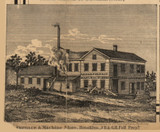 Furnace & Machine Shop, Michigan 1858 Old Town Map Custom Print - Jackson Co.