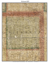 Richmond, Michigan 1859 Old Town Map Custom Print - Macomb Co.