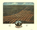 Austin, Minnesota 1870 Bird's Eye View