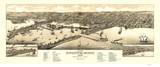 Duluth, Minnesota 1883 Bird's Eye View - Flint