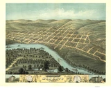 Mankato, Minnesota 1870 Bird's Eye View