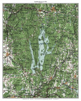 Quabbin Reservoir 1962 - Custom USGS Old Topo Map - Massachusetts Quabbin Reservoir 1962 - Custom USGS Old Topo Map - Massachusetts