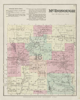 McDonough, New York 1875 - Old Town Map Reprint - Chenango Co. Atlas 43 McDonough, New York 1875 - Old Town Map Reprint - Chenango Co. Atlas 43