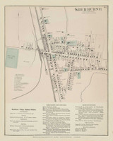 Sherburne Village, New York 1875 - Old Town Map Reprint - Chenango Co. Atlas 91 Sherburne Village, New York 1875 - Old Town Map Reprint - Chenango Co. Atlas 91