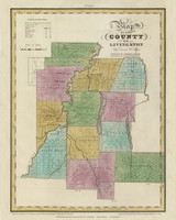 Livingston County New York 1829 - Burr State Atlas