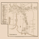 Patchogue, New York 1858 Old Town Map Custom Print - Suffolk Co.