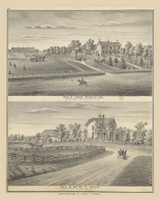 Residences of Jame Straley and Dr. Wm. H. Jones - Ohio 1875 Old Town Map Custom Reprint - Fayette Co. Atlas 57