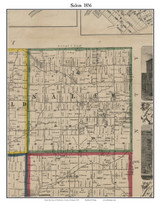 Salem, Michigan 1856 Old Town Map Custom Print - Washtenaw Co.