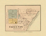 Crown City, Ohio, 1877 - Upper Ohio River and Valley Atlas - Old Map Custom Reprint - USA Regional 165