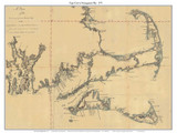 Cape Cod to Naragansett Bay 1775 Blaskowitz - Old Map Custom Print