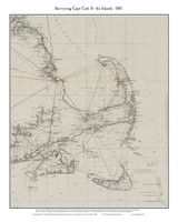 Cape Cod 1881 U.S. Coast & Geodetic Survey - Old Map Custom Print CC-All