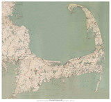 Cape Cod 1891 Walker - Old Map Custom Print CC-All