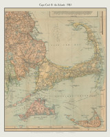 Cape Cod 1903 Scarborough - Old Map Custom Print CC-All