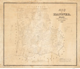 Hanover 1849 - Old Map  Plymouth County - Massachusetts Cities Other