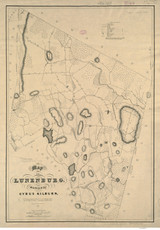 Lunenburg 1833 - Old Map  Worcester County - Massachusetts Cities Other