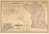 Middleborough 1874 - Old Map  Plymouth County - Massachusetts Cities Other