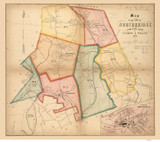 Northbridge 1849 - Old Map  Worcester County - Massachusetts Cities Other