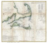Martha's Vineyard & Nantucket Shoals US Coast 1857 USCGS (Seacoast - Nantucket Shoals) - Old Map Custom Print CC-Seacoast