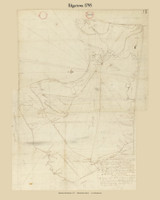 Edgartown, Massachusetts 1795 Old Town Map Reprint - Roads Place Names  Massachusetts Archives