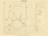 Fitchburg, Massachusetts 1794 Old Town Map Reprint - Roads Place Names  Massachusetts Archives