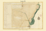 Frankfort, Maine 1795 Old Town Map Reprint - Roads Place Names  Massachusetts Archives